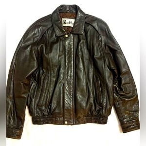 Exceiied Mens Large Leather heavy Jacket
